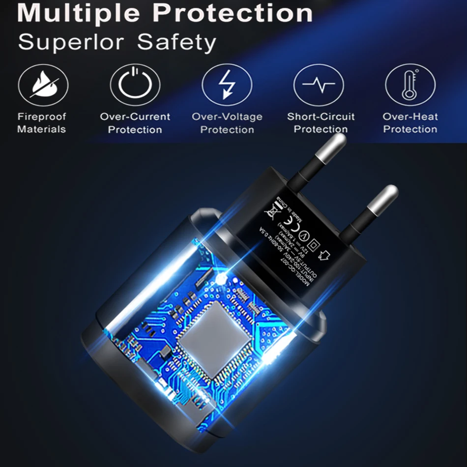 100 шт. Быстрая зарядка 3,0 18 Вт Qualcomm QC 3,0 4,0 быстрое зарядное устройство USB портативная зарядка для сотового телефона зарядное устройство для iPhone samsung huawei