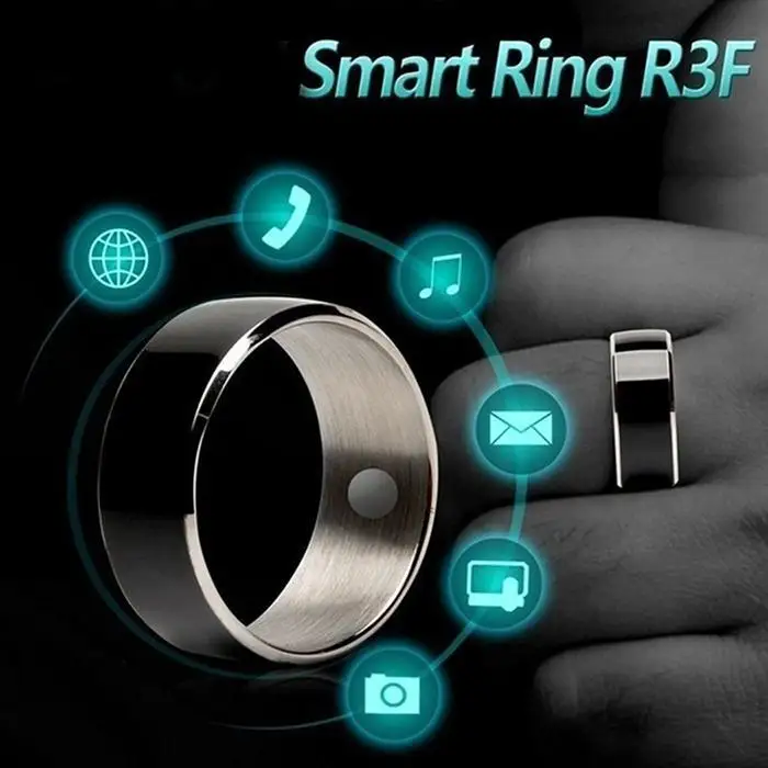 Водонепроницаемый цифровой смарт-кольцо NFC носимый белый, черный для мобильного телефона NFC