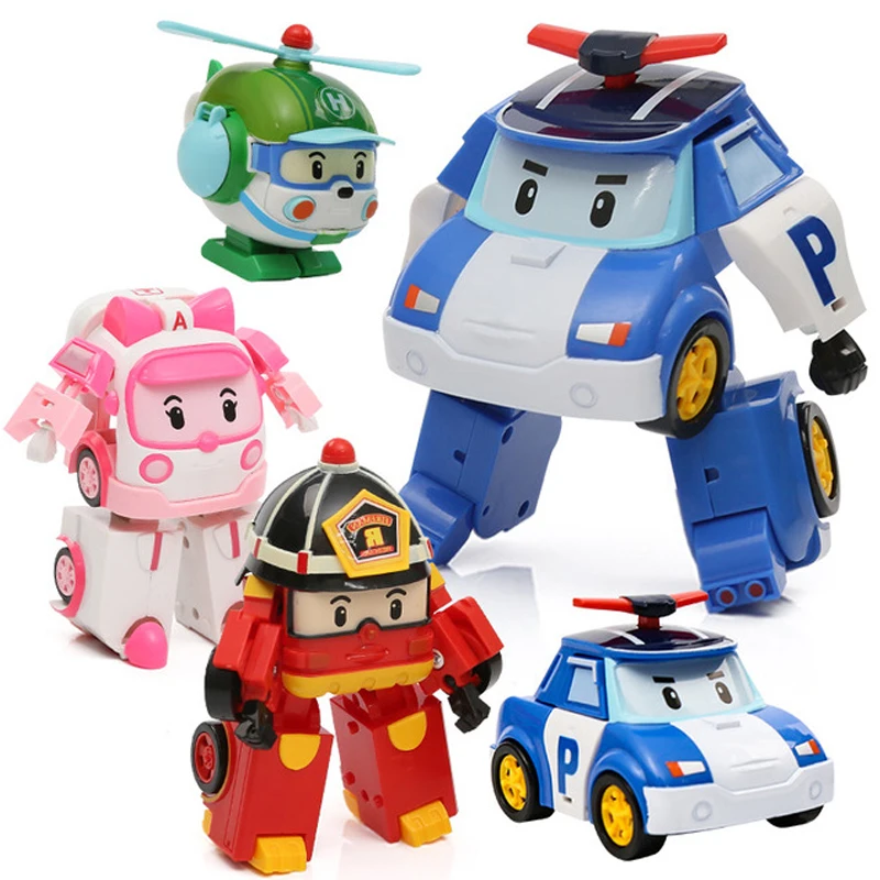 Детские игрушки корейский Q version трансформированный автомобиль серии мальчик