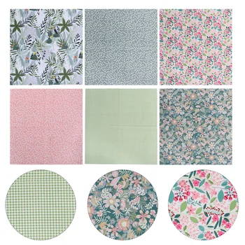 

6pcs DIY Floorcloth Durable Cotton Fabric Decorations for Female Woman