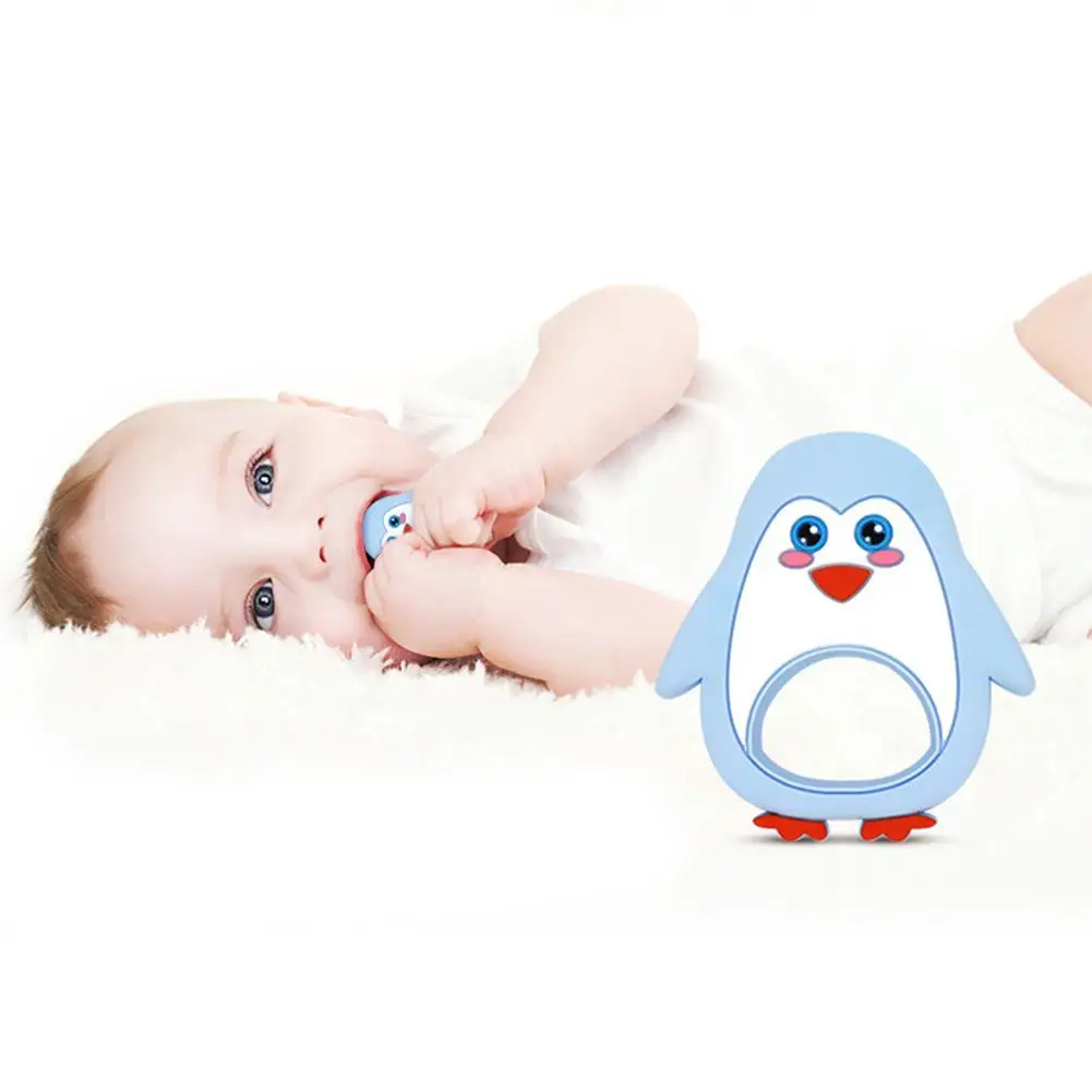 Baby Teether Cartoon Animal Infant Tooth Gum Silicone Training Tooth Toy Baby Nursing Teething