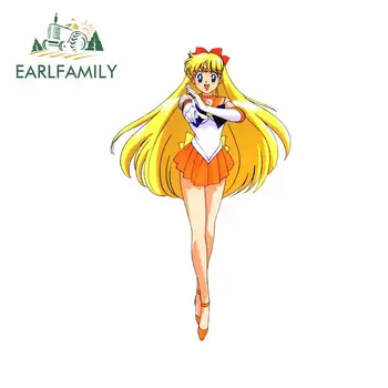 

EARLFAMILY 13cm x 8.1cm For Sailor Venus Car Motorcycle Decal Graffiti Car Sticker Fashion Anime Waterproof Graphics Decoration