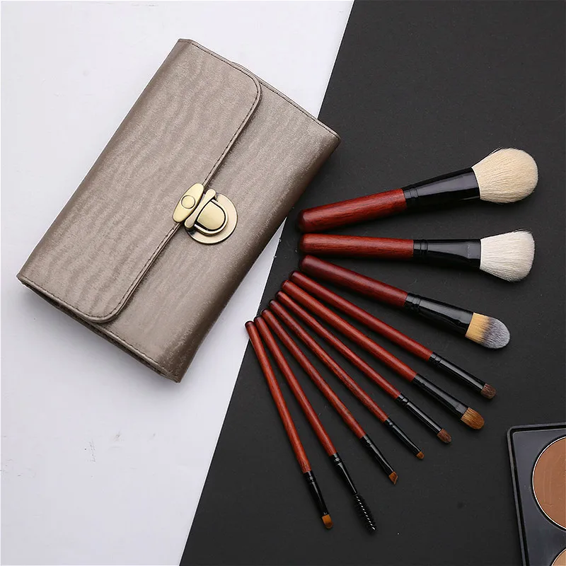 

Luxury Natural Hair Soft And Comfortable Makeup Brushes Set Foundation Powder Concealer Contour Eyes Blending Brush Am29 Gift