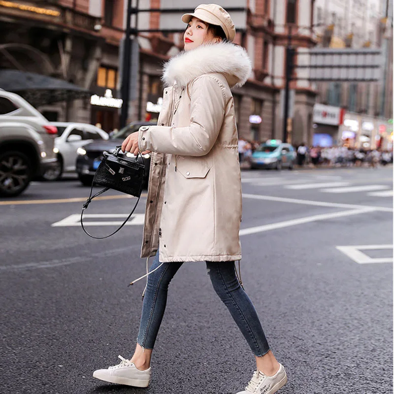 Women Oversize Long Coat Autumn Winter Warm Velvet Thicken Faux Fur Coats Parka Female Solid Big Pocket Jacket Outwear