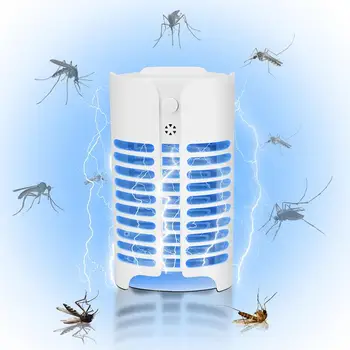 

4pcs LEDs Mosquito Killer lights Rechargeable Electric Insect Killing Durable E27 Fly Bug Repellent Night Light EU/US Plug