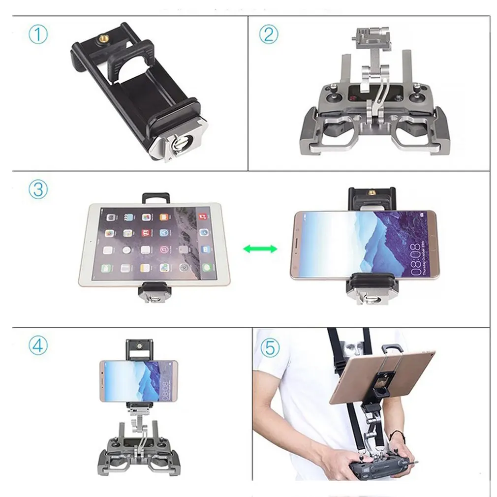 Дрон управления Лер металлический кронштейн для Dji Mavic 2 Pro зум пульт дистанционного управления установить мобильный телефон плоский крепеж для монитора панели