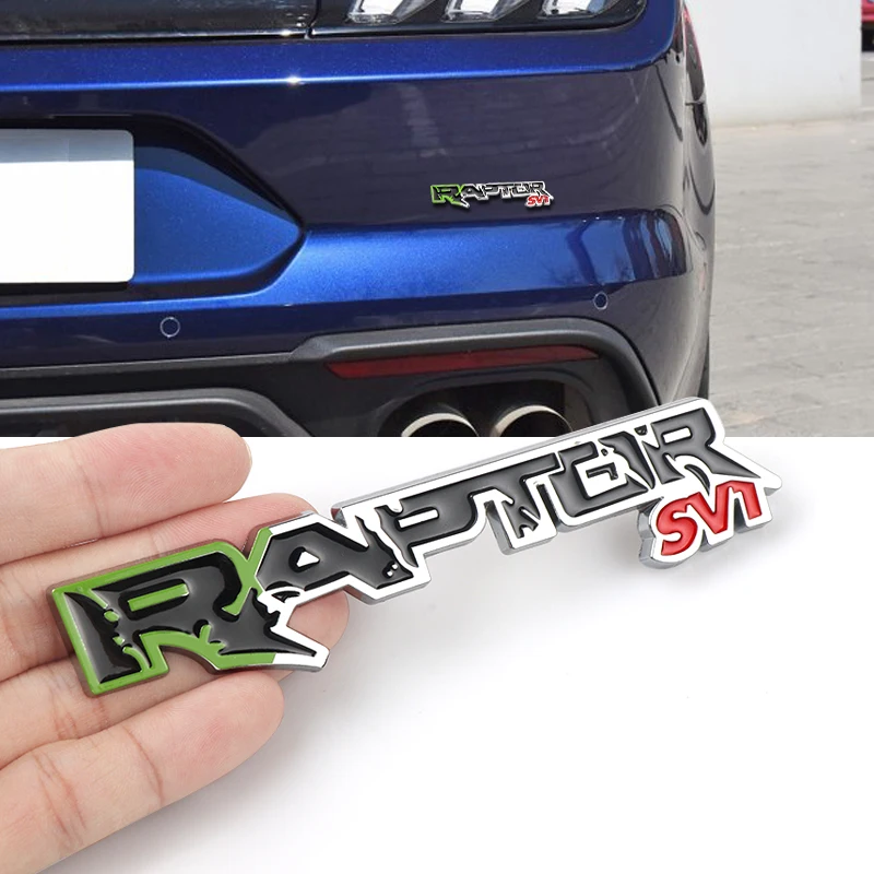 Автомобильный стиль 3D алюминиевый сплав RAPTOR SVT логотип Декоративная наклейка для