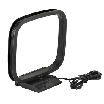 

Theater Indoor FM Stable Signal Receiver Home Stereo Sound Rustproof AM Loop Antenna Radio Audio System 2Pin Wire Connector