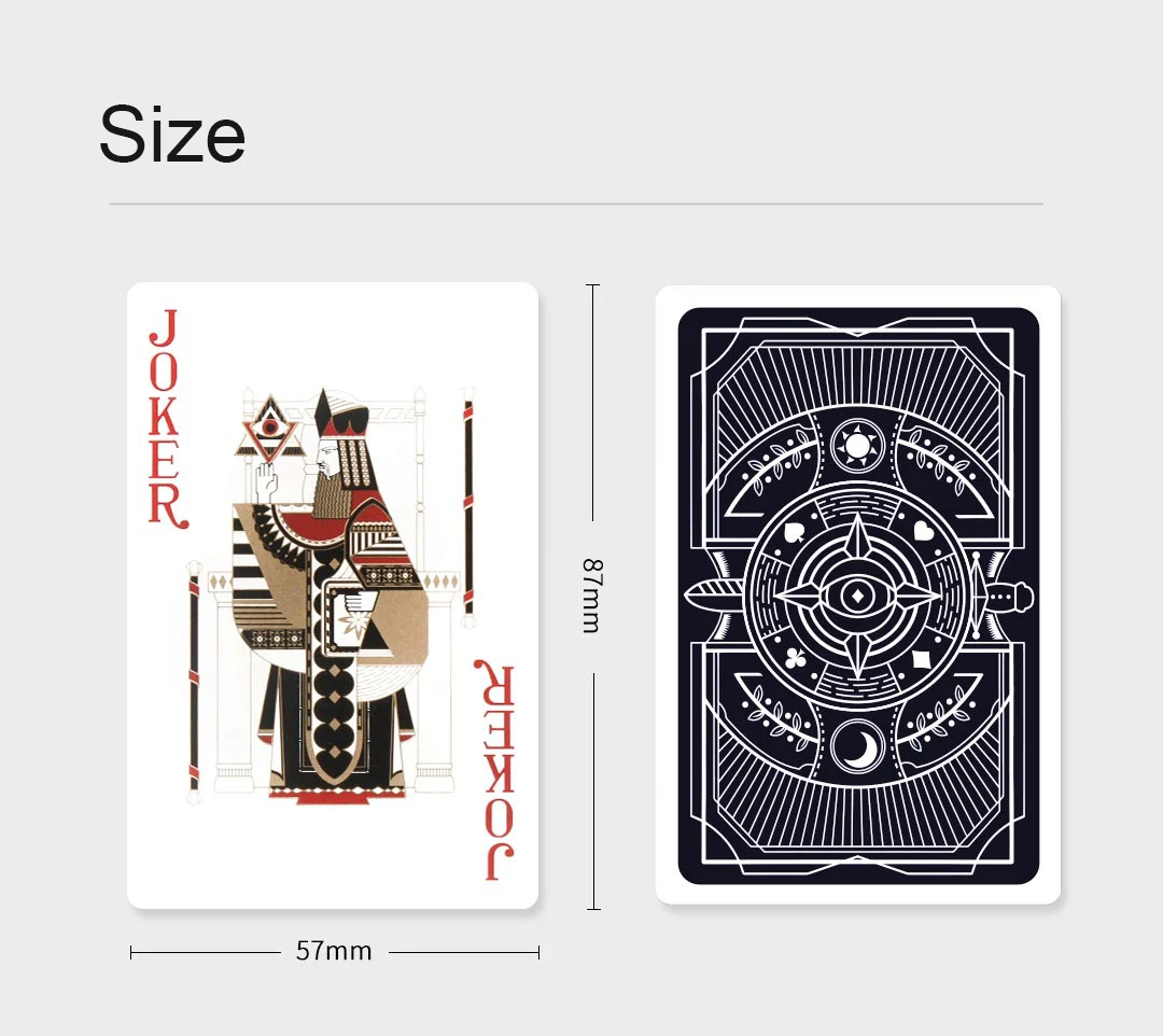 Xiaomi Youpin Покер игры игральные карты покер набор пластиковых волшебных карт водостойкие карты Волшебные настольные игры 57*87 мм карты покер