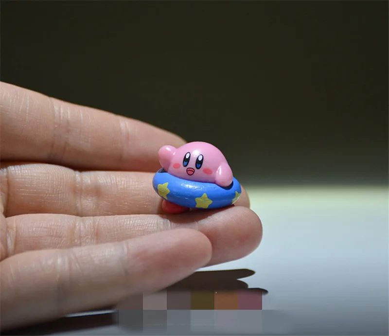 48 шт. 2,5 см kawaii звезда Кирби фигурка кукла мягкая резиновая детская коллекция Подарочная модель игрушки
