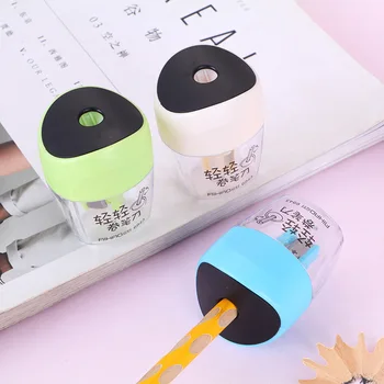 

Multicolor Convolute Pencil Sharpener for Kids Effortless Rotation Pencil Sharpener Single Hole Pencils Cutter School Supplies