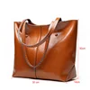 Cow Genuine Leather Ladies Shoulder Bags Big Women Leather Handbags Female Totes Hand Bags Designer Luxury Famous Brand Bag 2022 ► Photo 2/6