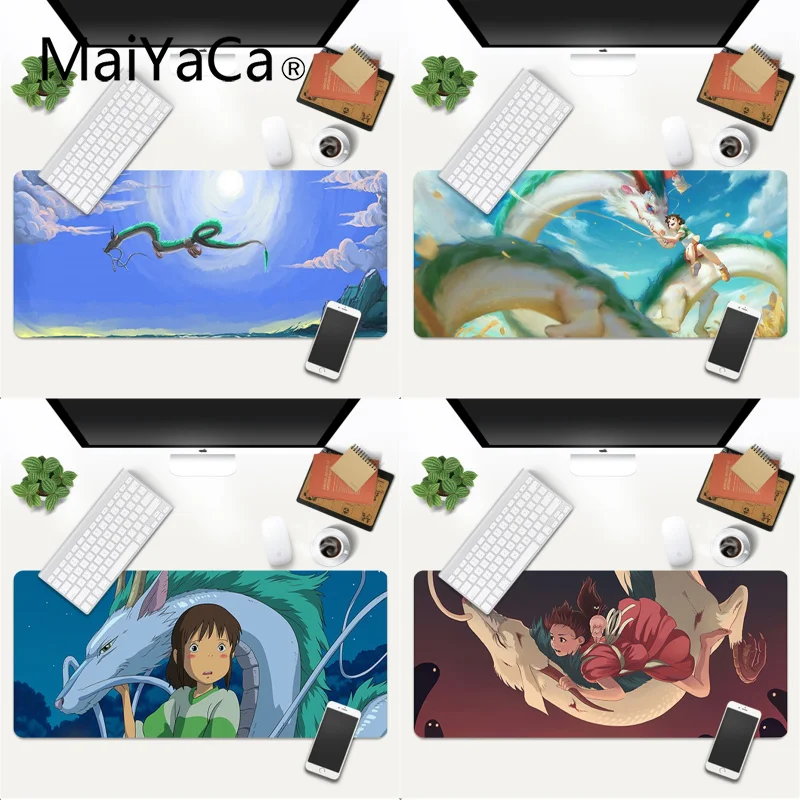 

Spirited Away Dragon Lock Edge Speed Control Laptop Keyboard Mat Gaming Mouse Pad Large Deak Mat 700x300mm for overwatch/cs go