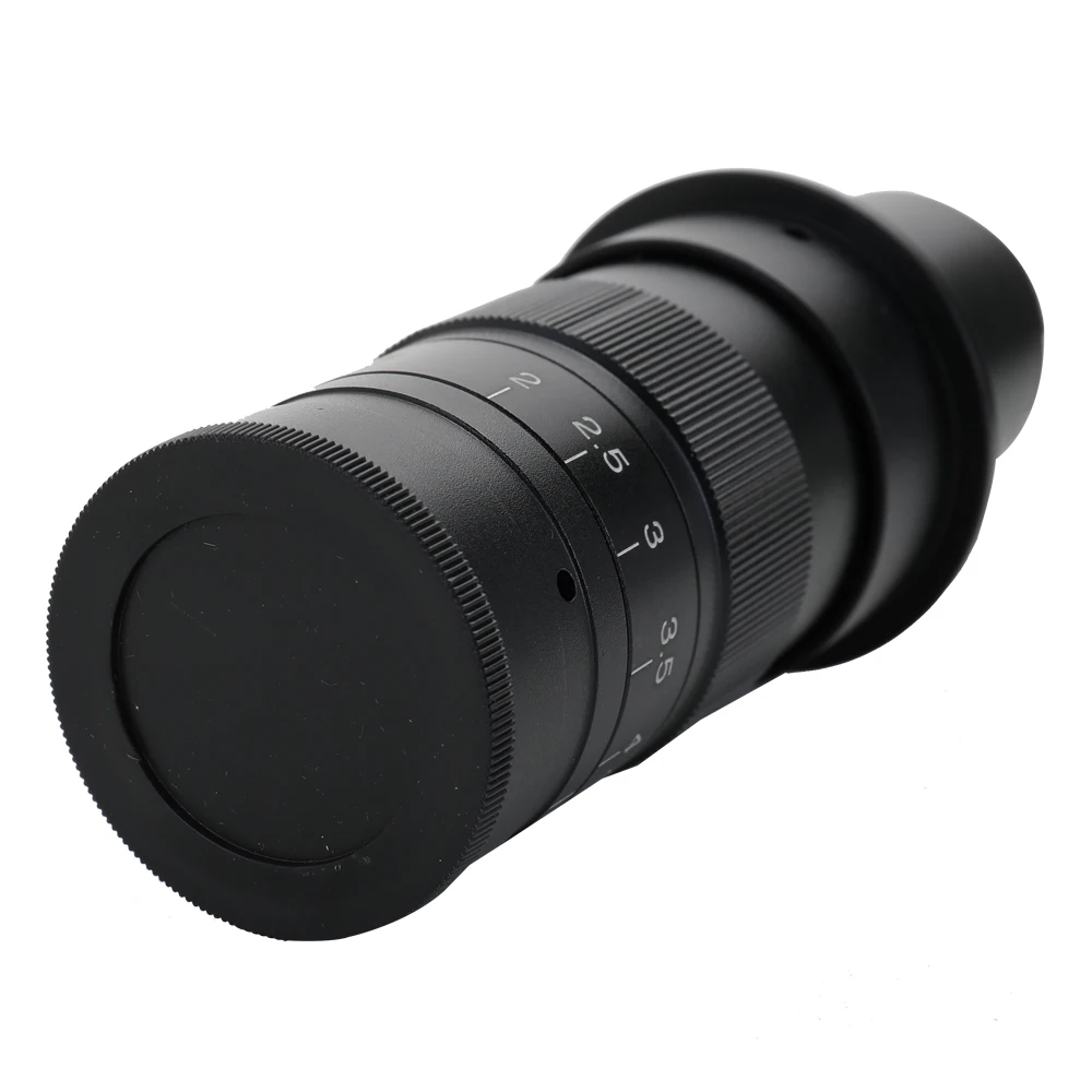 

180X 120X 300X 200X 130X Adjustable Zoom C-mount Lens 0.7X~4.5X Magnification 25mm for Multimedia Interface Microscope Camera
