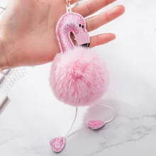 Dy-192, пудра, птица, помпон, брелок, цепь, сумка, орнамент, розовый, креативный, маленький кулон, подарок для девочек, аксессуары