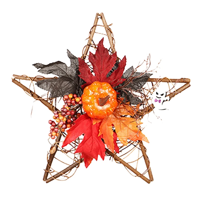 

Halloween Pentagram Wall Hanging Ghost Festival Handmade Crafts Home Party Wall Decoration