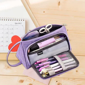 

New Super Pencil Case Large Capacity Pencilcase School Pen Case Supplies Pencil Bag School Box Pencils Pouch Stationery