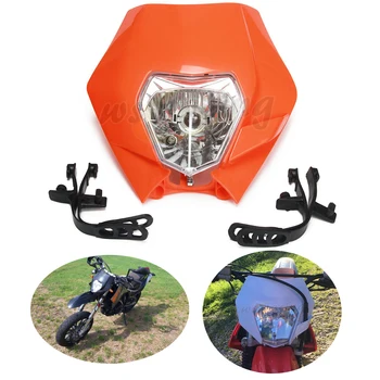 

Motorcycle 2016 New Universal Headlights Headlamp For KTM EXC EXCF SXF SX XC XCW DUKE SMR Motocross Enduro Dirt Bike Supermoto