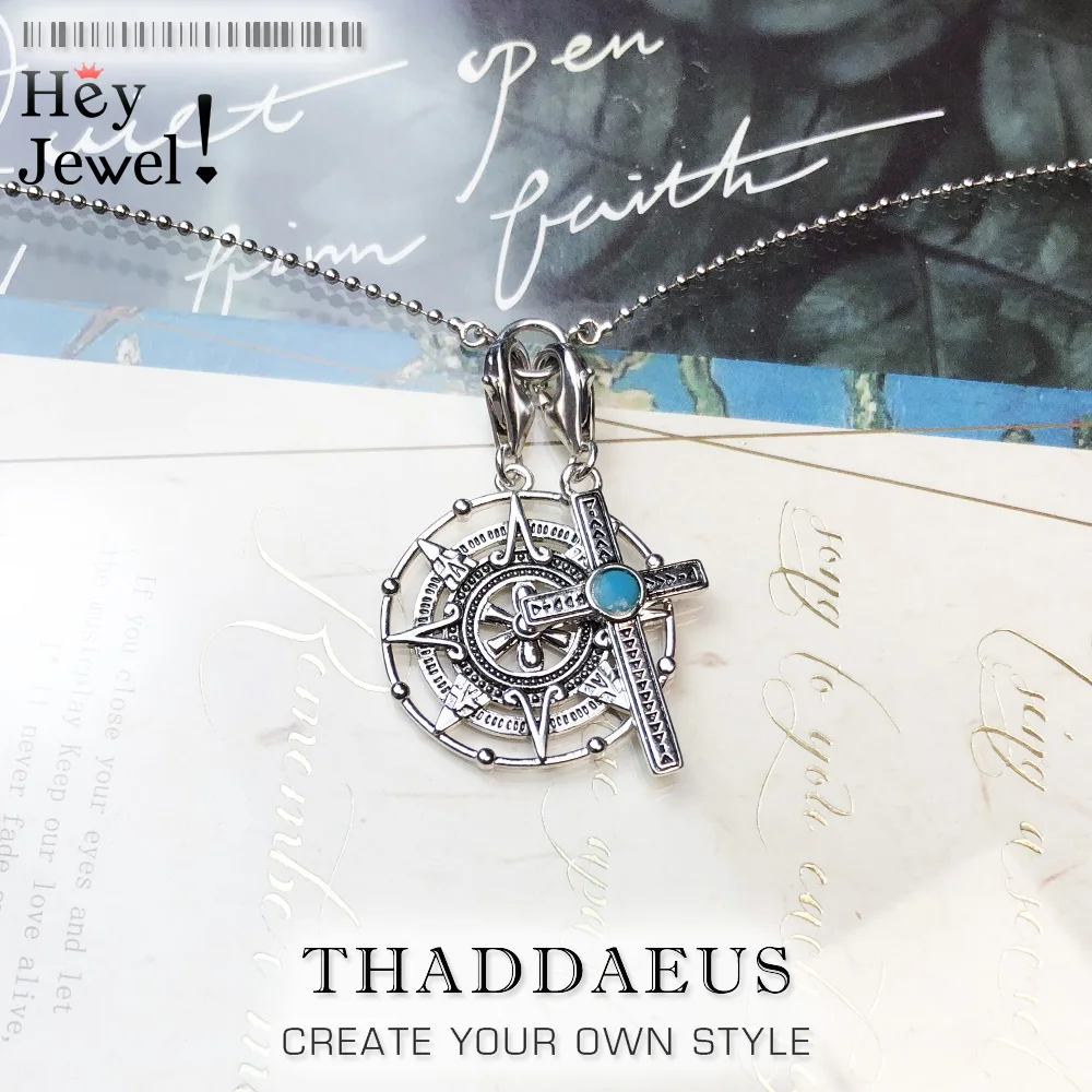 Ожерелье с подвеской календарем и крестом Maya модное зимнее ювелирное изделие в европейском стиле из серебра