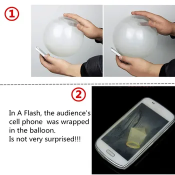 

1PC Close-Up Magic Street Trick Moblie Into Balloon Penetration In A Flash Inflatable Magic Props Balloon