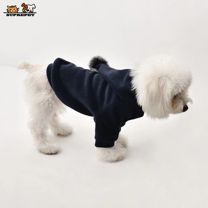 Одежда для собак SUPREPET, толстовка с капюшоном для французских собак для бульдога чихуахуа, зимняя блестящая французская одежда для бульдога, толстовка с капюшоном для собак, мопс hondenjas
