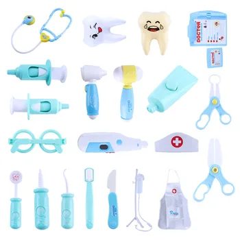 

40pcs Kids Toys Doctor Set Baby Suitcases Medical kit Cosplay Dentist Nurse Simulation Medicine Box Costume Xmas Gift
