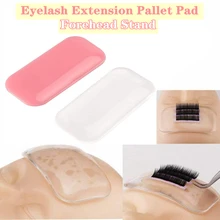 Eyelash Pallet For Eyelash Extension Forehead Pad Lash Stand Super Sticky Anti-Static Silica Gel Tray Holder Lash Grafting Tool eyelashes flower strip storage camellia graft pallet lash holder for eyelash extension individual lash volume display stand tool