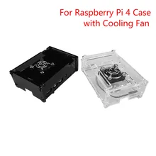 For Raspberry Pi 4 Case Box Case Shell Enclosure With Cooling Fan Housing Protecting Cover For Raspberry Pi 4 Model B For Raspberry Pi 4 Case Box Case Shell Enclosure With Cooling Fan Housing Protecting Cover For Raspberry Pi 4 Model B