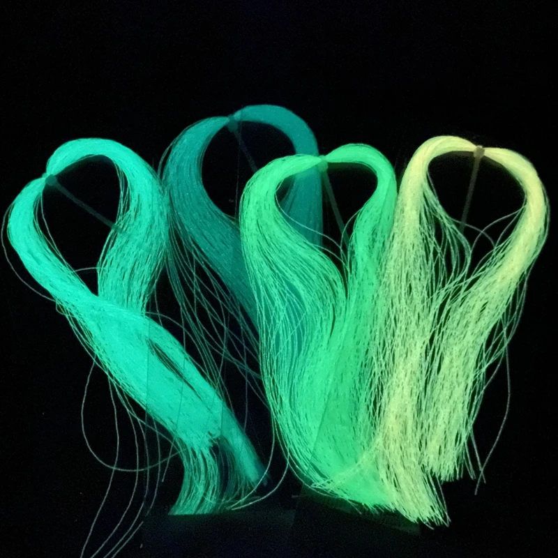2Bags*Jig Hook Assist lUMINOUS Tinsel Twisted Fly FishingTying Crystal  Flash Hook Lure Trout fly Fishing Tying Material Sabaki