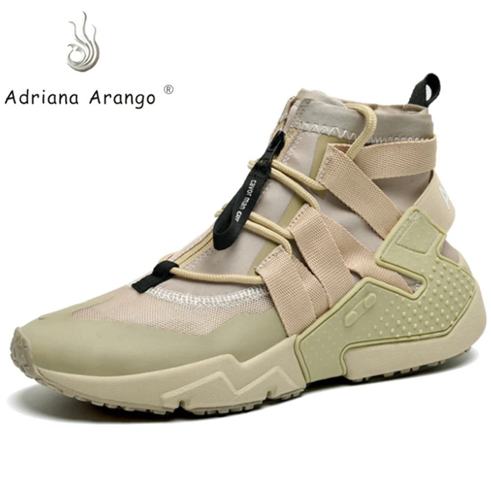 Adriana/высокие кроссовки цвета хаки мягкие баскетбольные для мужчин 39-44 дышащие