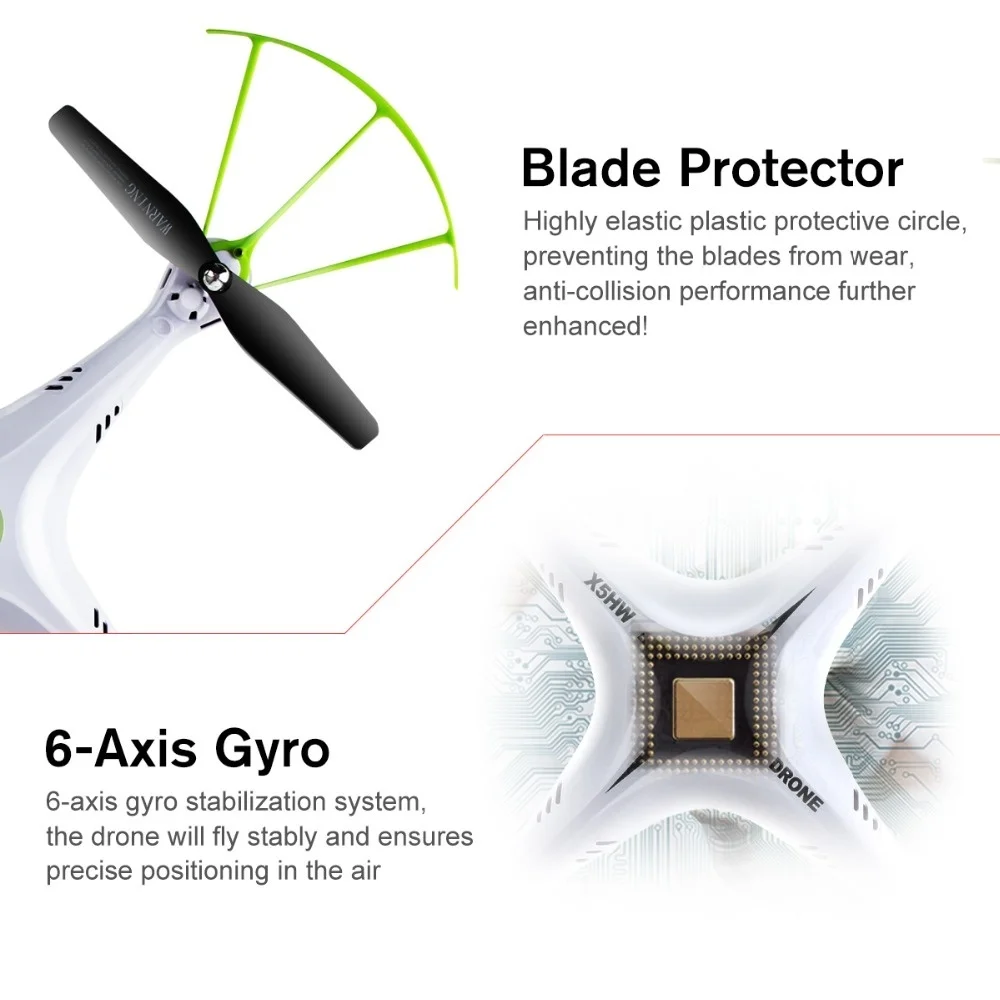 SYMA X5HW Дрон с камерой HD Wifi FPV селфи дроны Квадрокоптер Радиоуправляемый вертолет RC