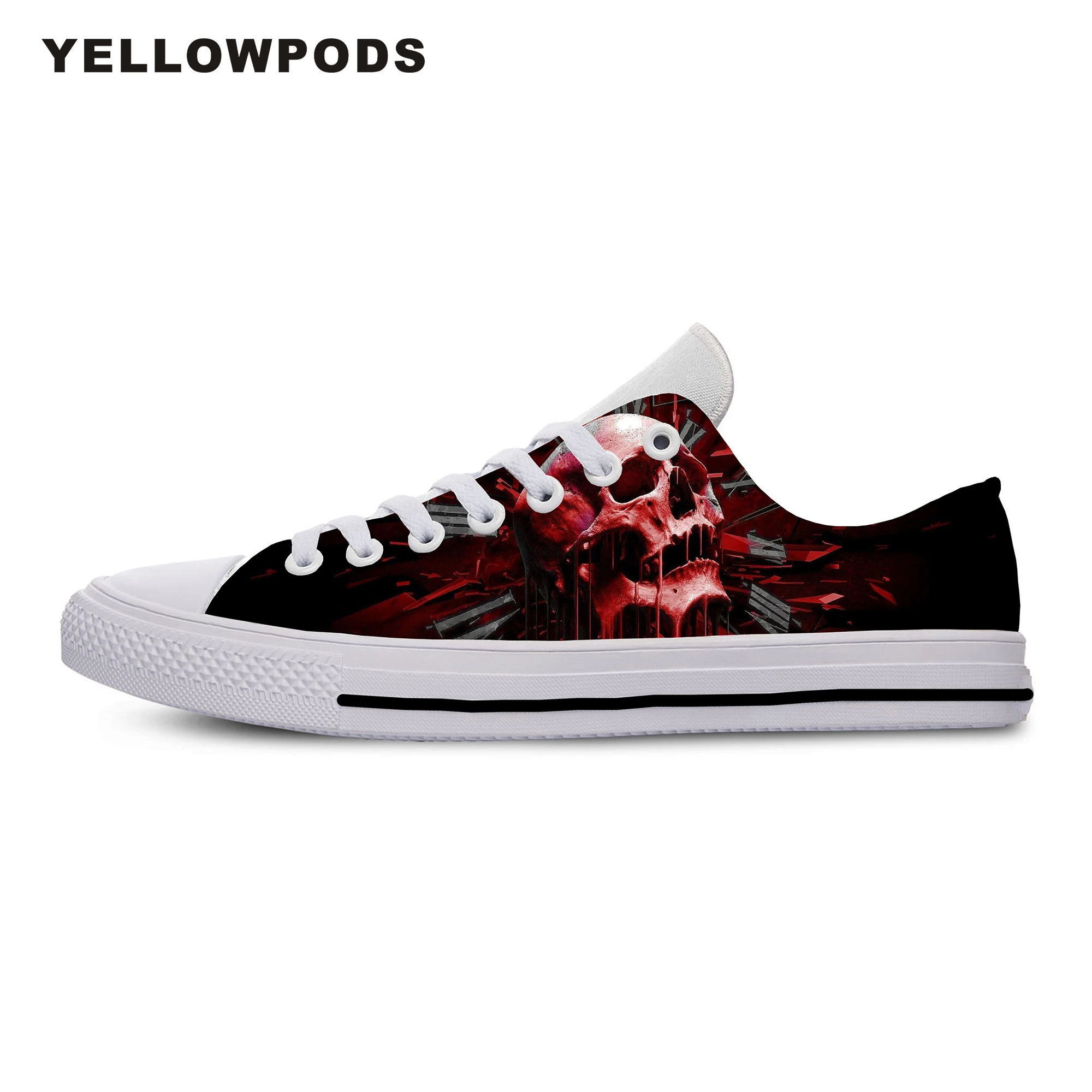 Best New Canvas Men Casual Shoes 2019 3D Skull Men Women Spring Summer Autumn Winter Quality Hip Hop Casual Off White Shoes Man