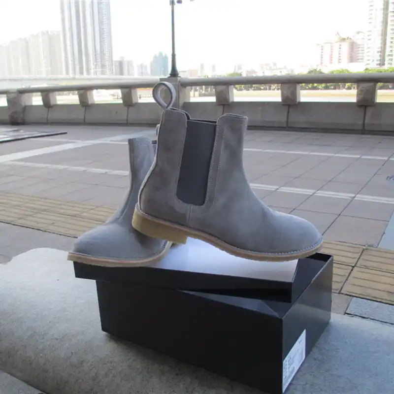 rubber chelsea boots mens