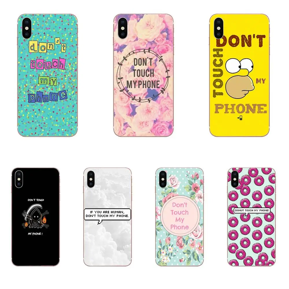 Забавный чехол для телефона Don't Touch My Phone Xiaomi Redmi Mi 4 7A 9T K20 CC9 CC9e Note 7 9 Y3 SE Pro Prime Go Play