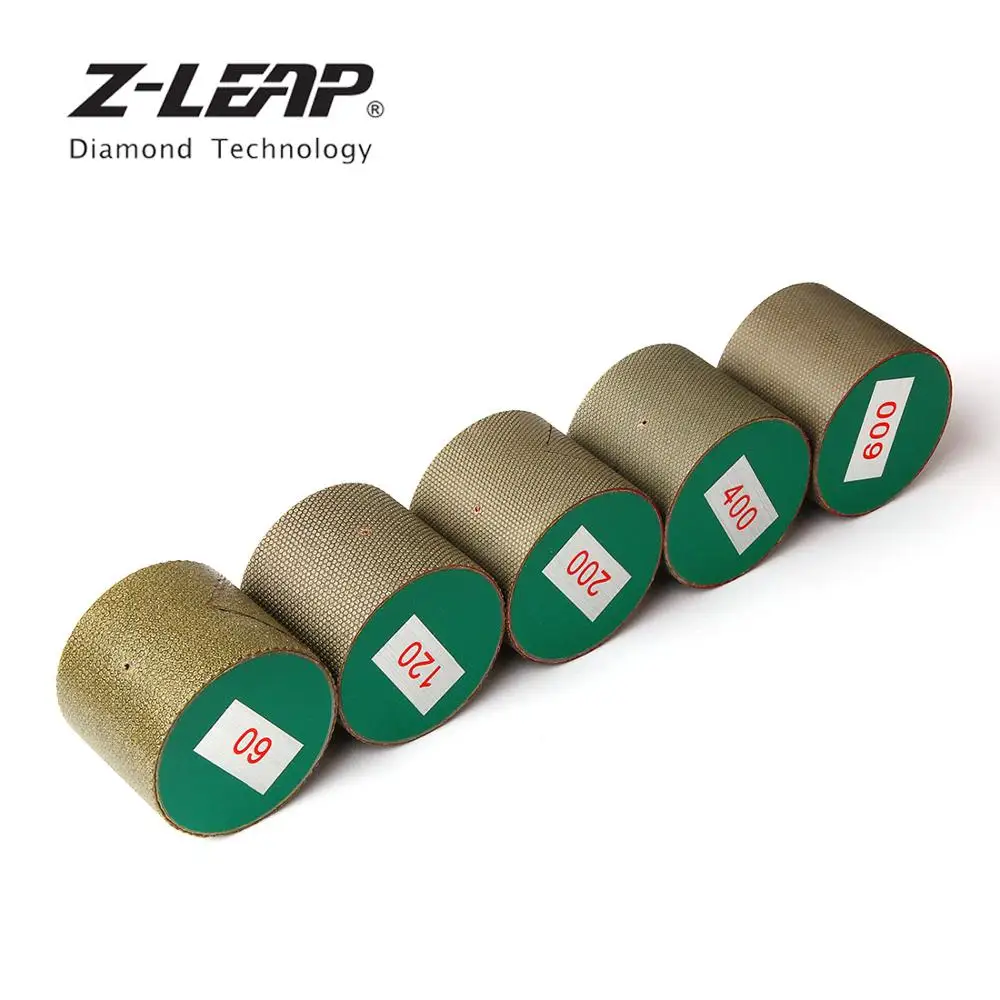 Z-LEAP " 5 шт./компл. алмазные барабан Мокрый Применение гальваническим шлифовальный инструмент Гранит Мрамор бетона Стекло Применение Фул абразивное колесо
