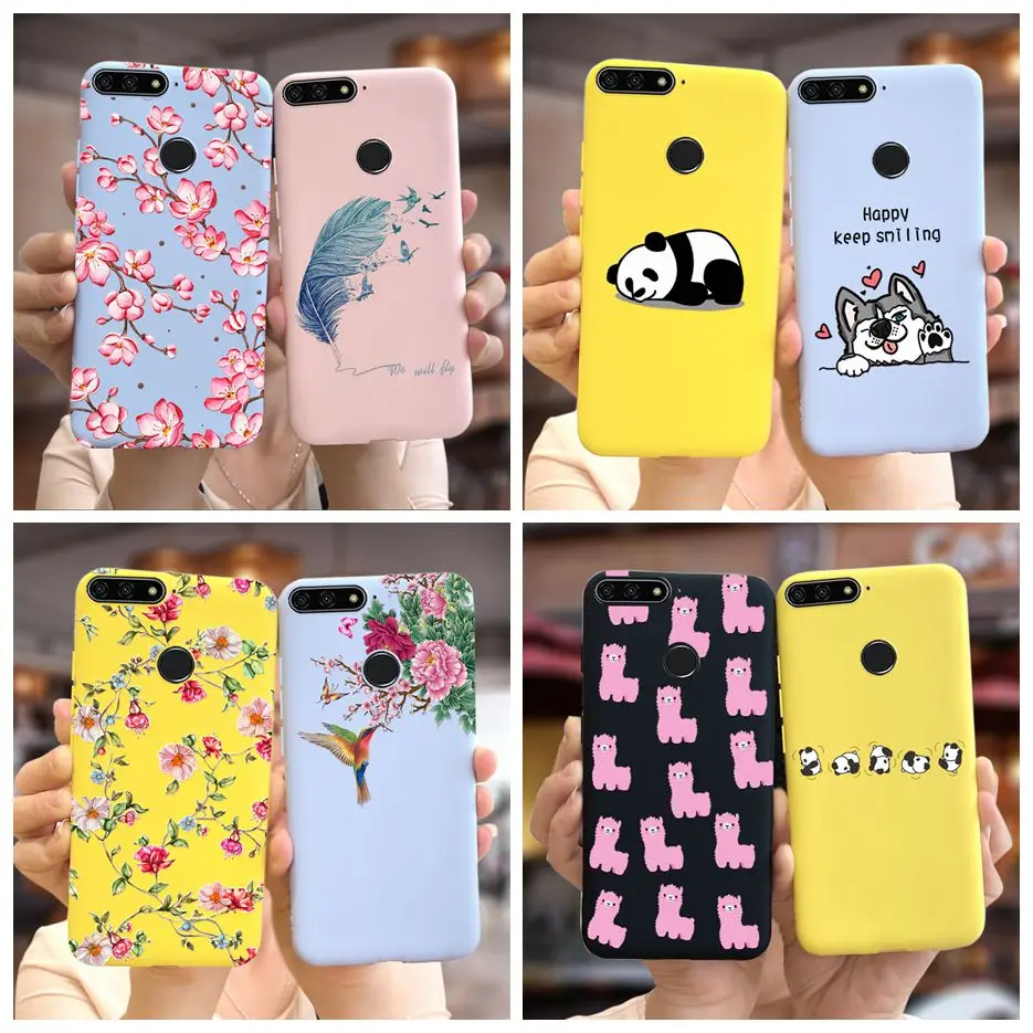 Per Huawei Y6 Prime 2018 Custodia Y6 2018 Custodia Morbida In Silicone Morbido Moda Sottile Fundas Custodie Per Huawei Y6 2018 Y 6 Prime 2018 Cover