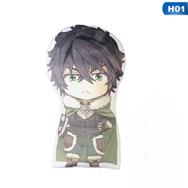 3 Styles 42CM Anime Shield Hero Plush Toy Cushion Cartoon Throw Pillow Doll Children Toy Gifts