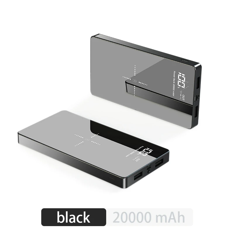 Banco de energía inalámbrico de 20000mAh para Xiaomi, cargador de batería externo Qi para iPhone X, XS, 8 plus, 11 pro, 12, Samsung S20, S10
