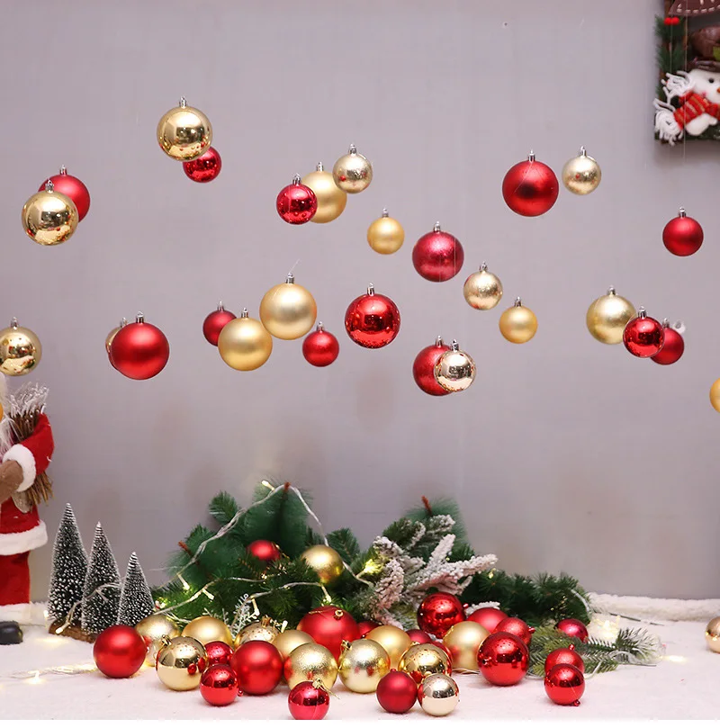 24 шт Рождественская елка шар украшение для дома DIY Рождество День рождения Свадьба год безделушки шар висячие украшения часть дерево декор