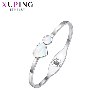 

Xuping Fashion Jewelry Elegant Rhodium Color Plated Bangle with Hot Sell High Quality for Women Gifts M103.2-50025