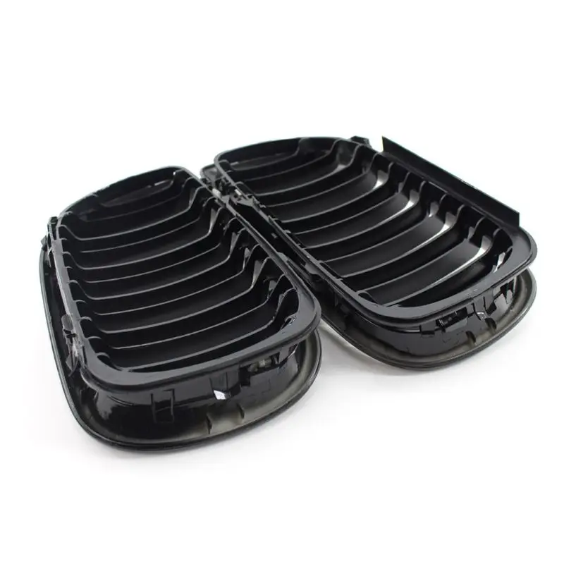 2Pcs/set Bright Black Grilles Front Kidney Grill Left and Right for B-MW E46 3 Series 4 Door 318I 320I 325I 330I 02-05 | Автомобили и