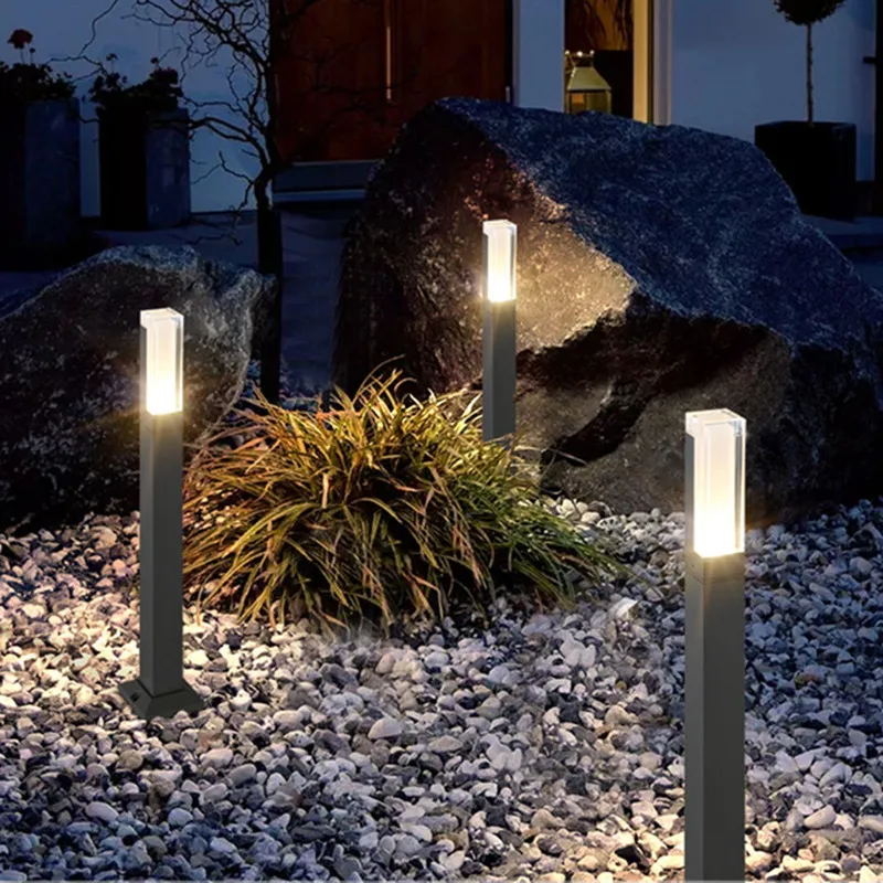 

10W Waterproof IP65 LED Garden Lawn Lamp Modern Aluminum Pillar Light Outdoor Courtyard villa landscape lawn bollards light