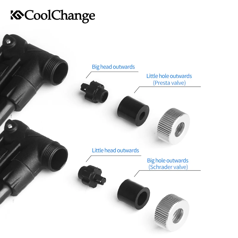 CoolChange 120PSI мини велосипедный насос из алюминиевого сплава дорожный MTB портативный