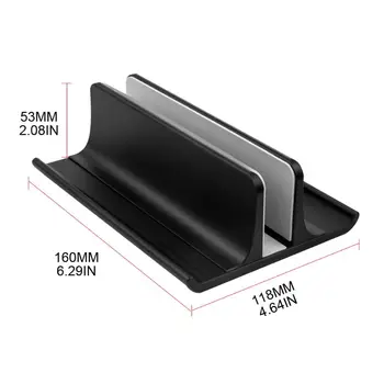 

Aluminum Alloy Laptop Vertical Stand Base Notebook Tabletop Cooling Bracket B85A