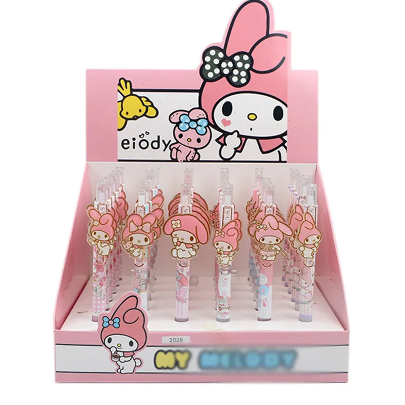 36 pcs/lot Pink Rabbit Acrylic Press Gel Pen Cute 0.5mm black Ink Signature Pens Promotional Gift Office School Supplies | Канцтовары