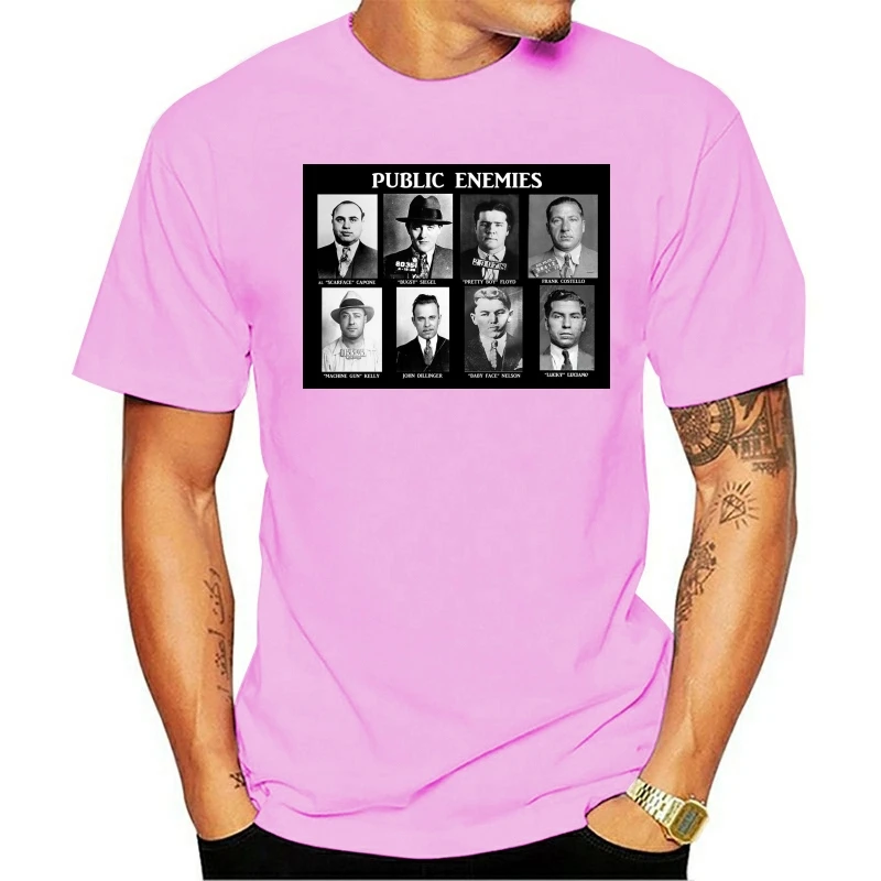 

t shirt Public Enemies Al Capone Scarface Homme Col Rond Homme 010378