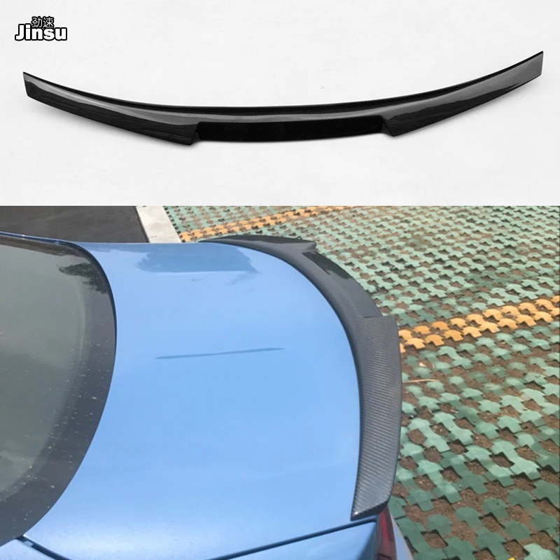 Стильный задний спойлер M4 из углеродного волокна на крышу для BMW 4 серии Купе 2