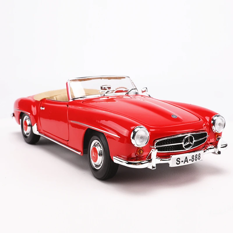 Модель автомобиля Maisto 1:18 Mercedes Benz 1955 190SL Coupe из сплава коллекционная игрушка в