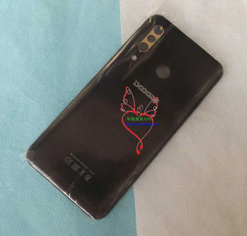 Doogee N20 Батарея крышка чехол с отводом тепла тонкий Замена Защитный Батарея Чехол Для Doogee N20 чехол для телефона - Цвет: Черный