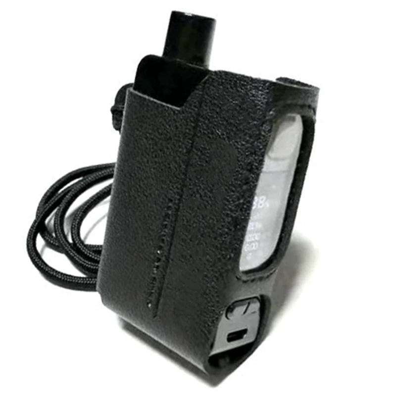 Чехол для электронной сигареты, резиновый кожаный чехол Enclosu, защитный гелевый защитный чехол для Smok Fetch Mini 40W - Цвет: BK